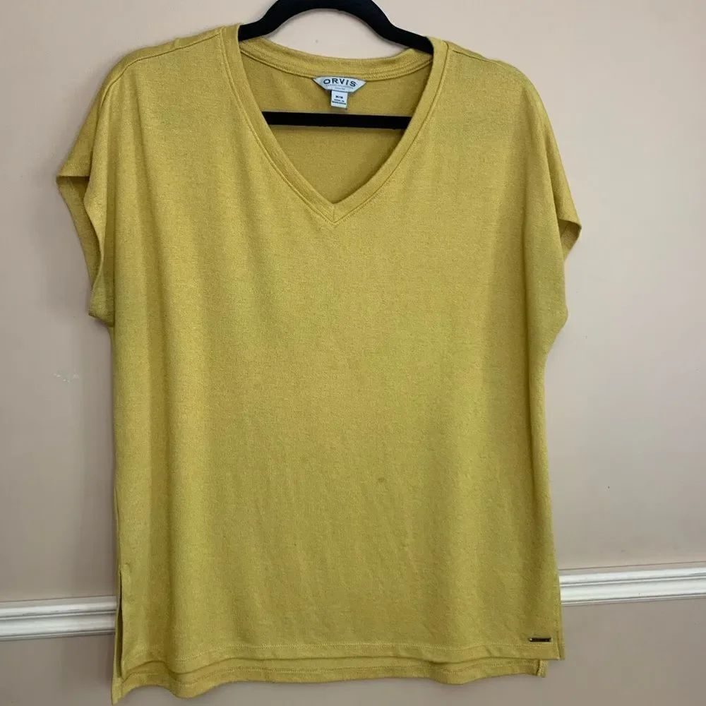 Orvis Dolman Sleeve V-Neck Knit Tunic Top